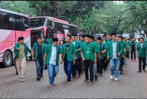 PC GP Ansor Kabupaten Indramayu Hadiri Harlah NU ke 102 di Istora Senayan Jakarta.