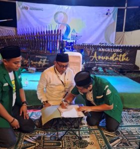 Tingkatkan Kualitas SDM, PC GP Ansor Indramayu Teken MoU dengan STIDKI NU Indramayu